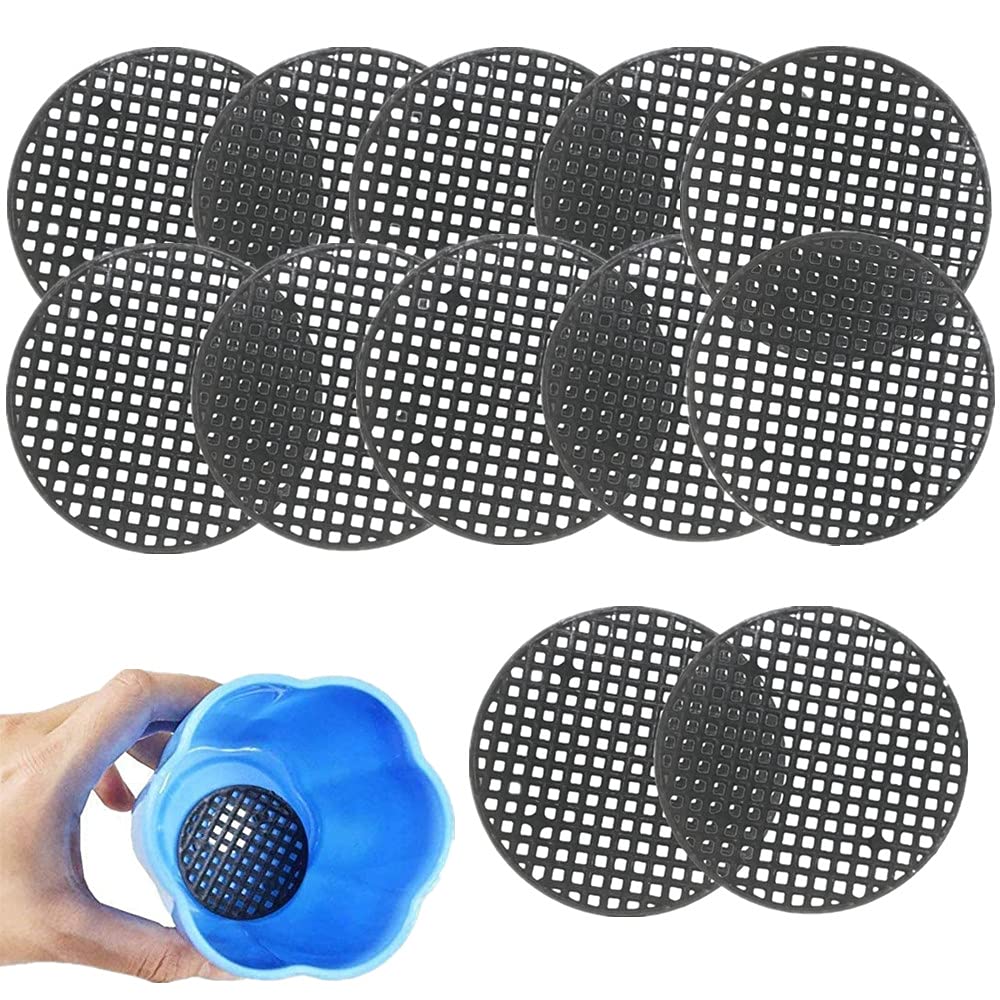 Amazon | 50個鉢底ネット円形メッシュシート植木鉢 プラスチック鉢底網